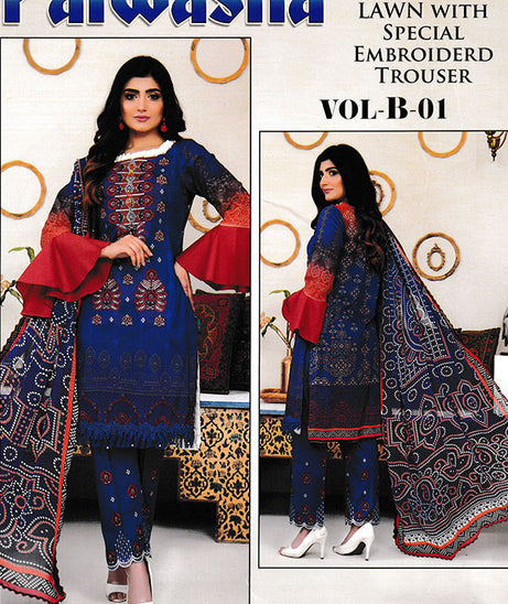 Palwasha D/Emb Lawn`22 (VB-01) D#08