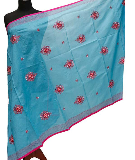 Paper Silk Chickenkari Dupatta D#1-17