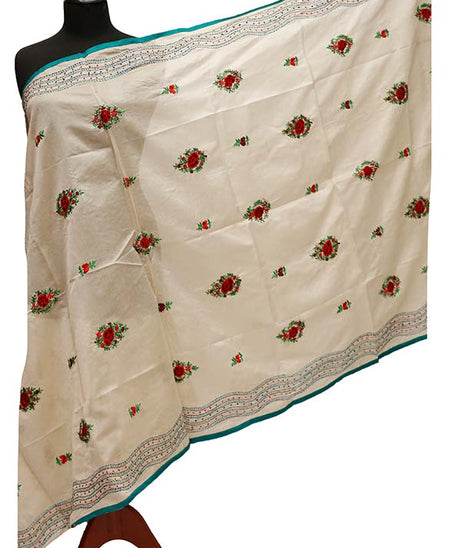 Paper Silk Chickenkari Dupatta D#1-19
