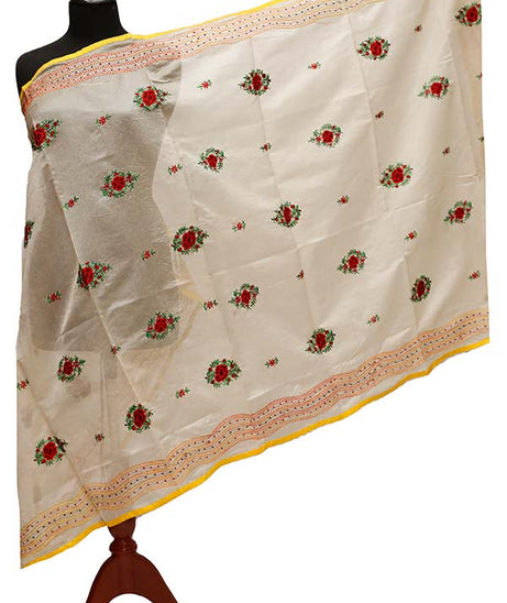 Paper Silk Chickenkari Dupatta D#1-2