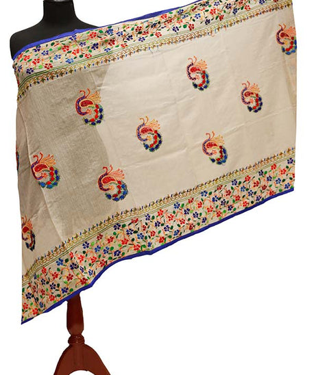Paper Silk Chickenkari Dupatta D#1-20
