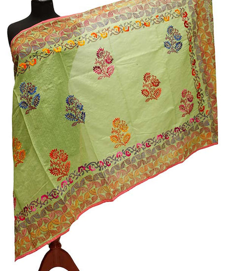 Paper Silk Chickenkari Dupatta D#1-3