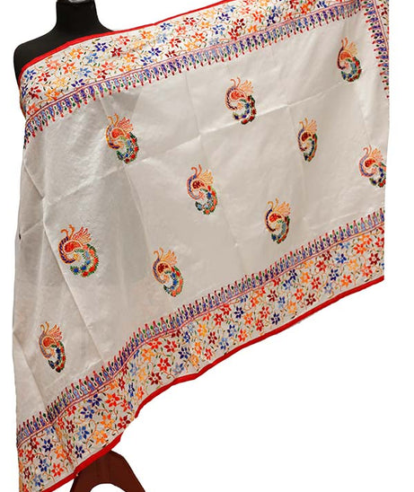 Paper Silk Chickenkari Dupatta D#1-8