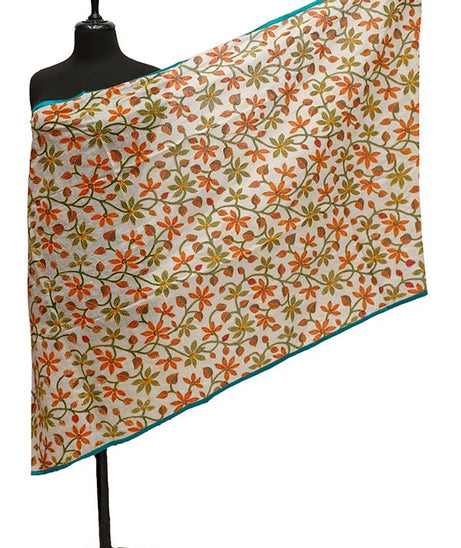Paper Silk Chickenkari Dupatta D#2-4