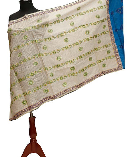 Paper Silk Chickenkari Dupatta D#3-1