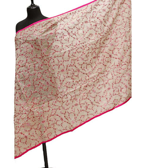 Paper Silk Chickenkari Dupatta D#6-11