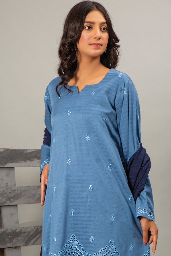 Pashmina Royal Attire`24 D#1 (Sky Blue)