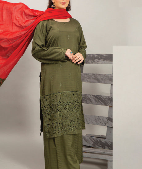 Pashmina Royal Attire`24 D#1 (M Green-B)