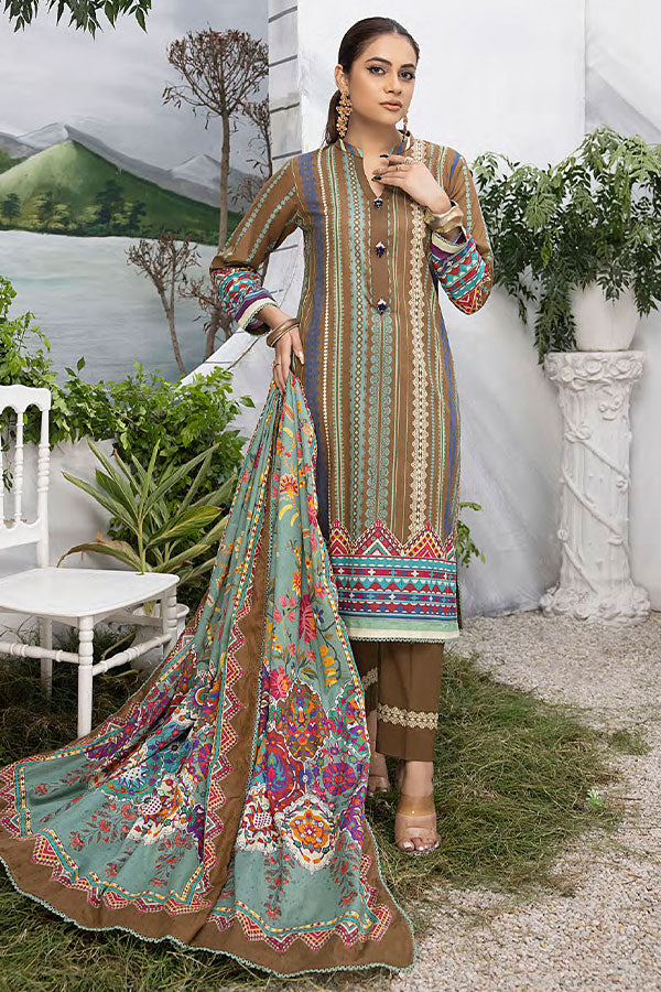 Peridot Rangoli D/Print Lawn'24 PR#394B