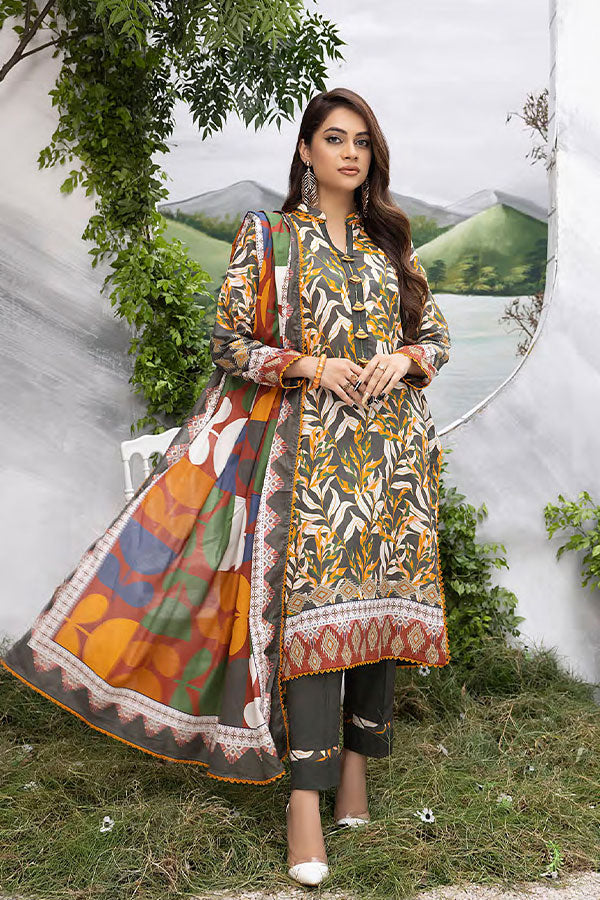 Peridot Rangoli D/Print Lawn'24 PR#397B