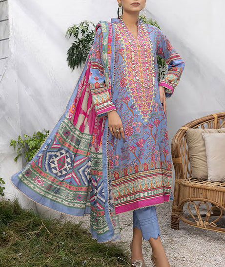 Peridot Rangoli D/Print Lawn'24 PR#399B