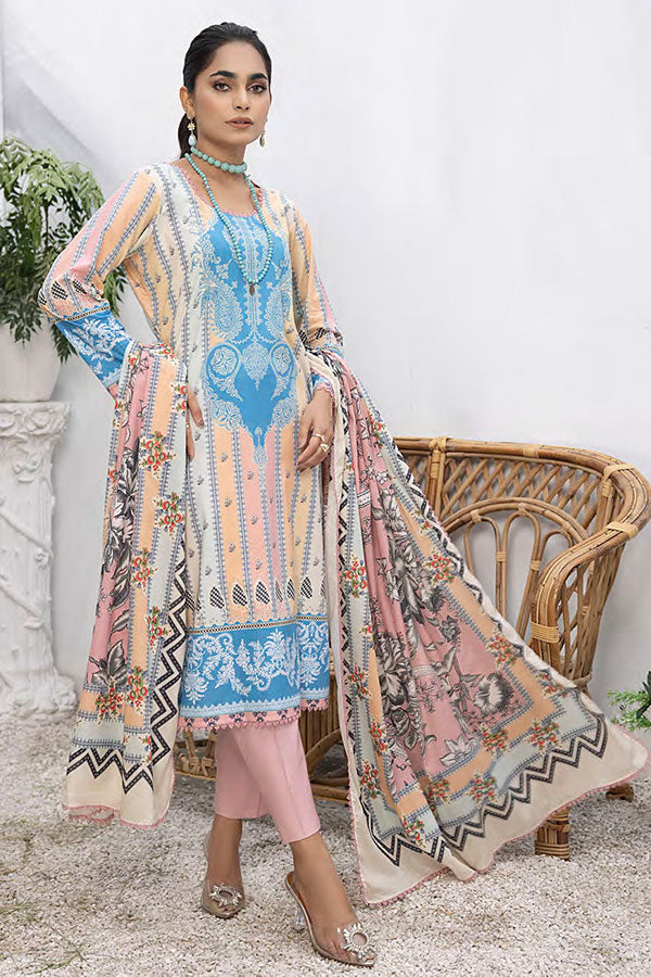 Peridot Rangoli D/Print Lawn'24 PR#401B