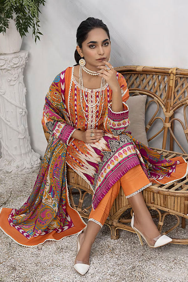 Peridot Rangoli D/Print Lawn'24 PR#402A
