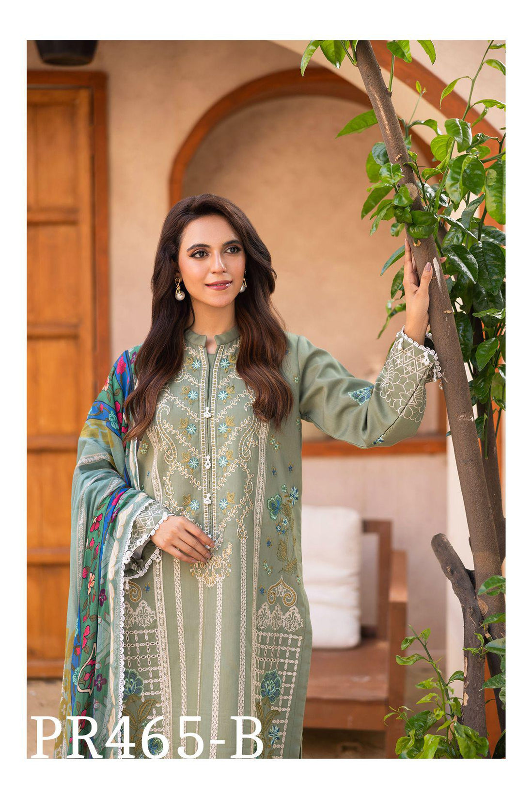 Peridot Emb Viscose`25 PR#465-B