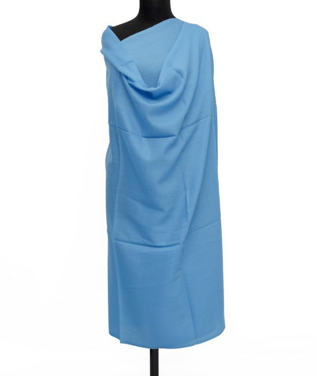 Plain Shawl Semi Pashmina D#45 (Blue)