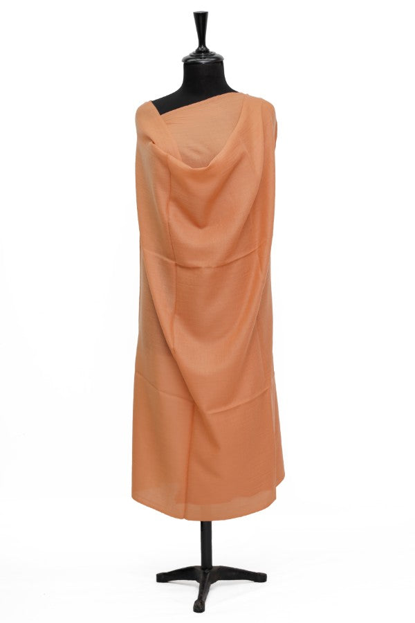 Plain Shawl Semi Pashmina D#45 (Brown)