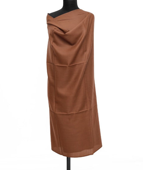 Plain Shawl Semi Pashmina D#45 (Chocolate)