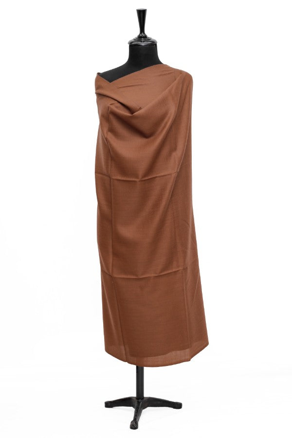 Plain Shawl Semi Pashmina D#45 (Chocolate)