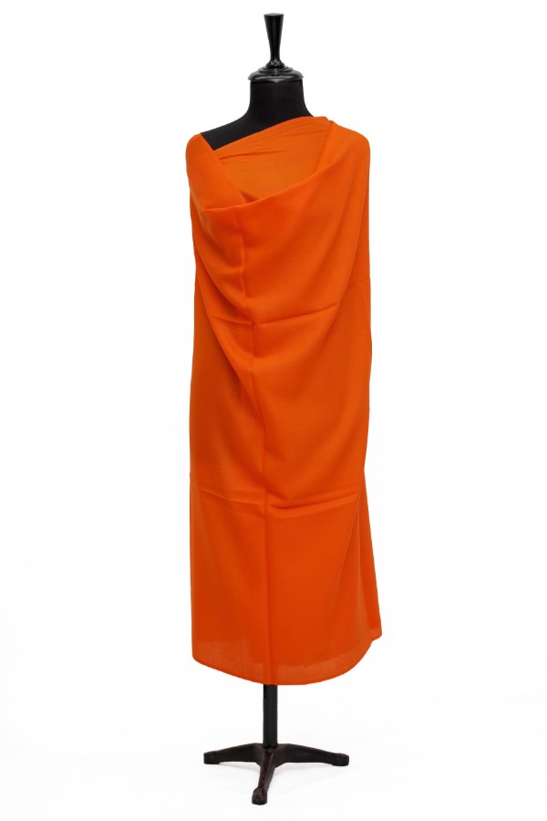 Plain Shawl Semi Pashmina D#45 (D Orange)