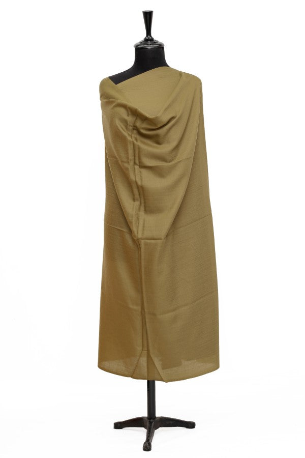 Plain Shawl Semi Pashmina D#45 (Mehndi)