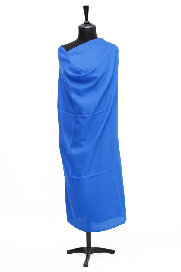 Plain Shawl Semi Pashmina D#45 (Royal Blue)