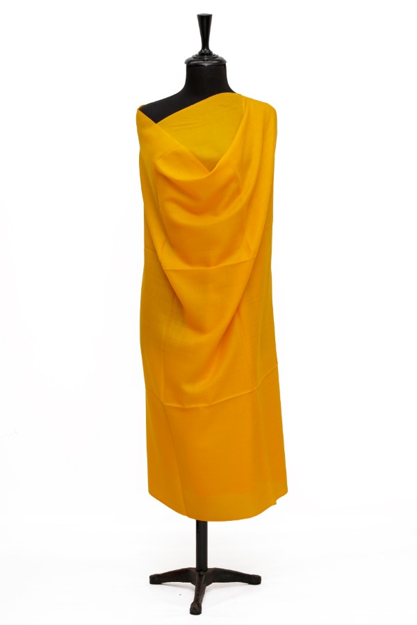 Plain Shawl Semi Pashmina D#45 (Yellow)