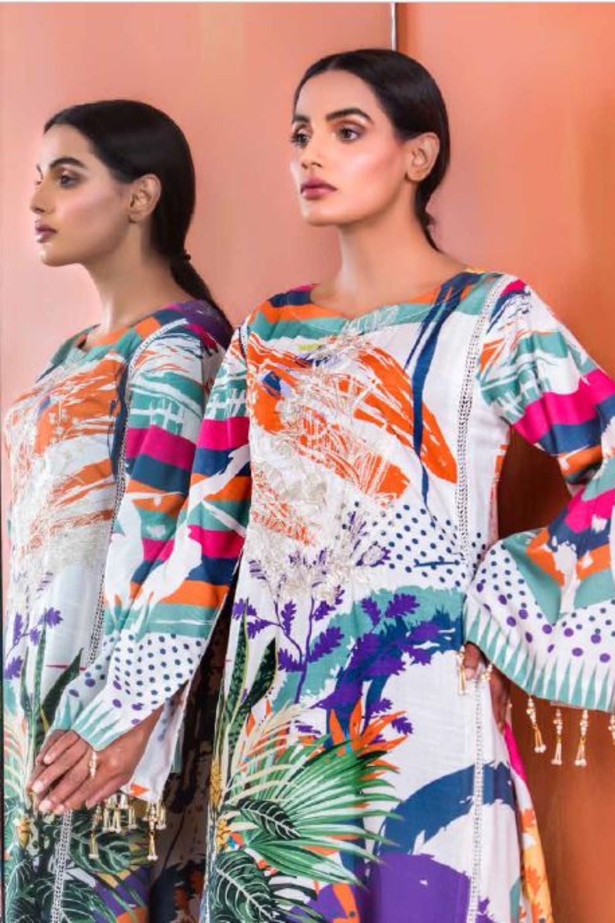 Plush Emb S/Linen Kurti`20 P#24
