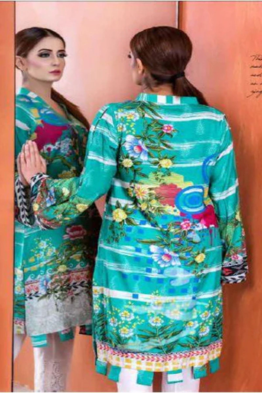Plush Emb S/Linen Kurti`20 P#23