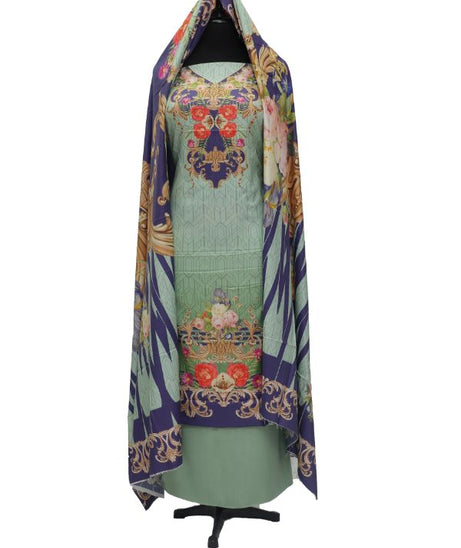 Printed Linen 3Pcs D#27-G