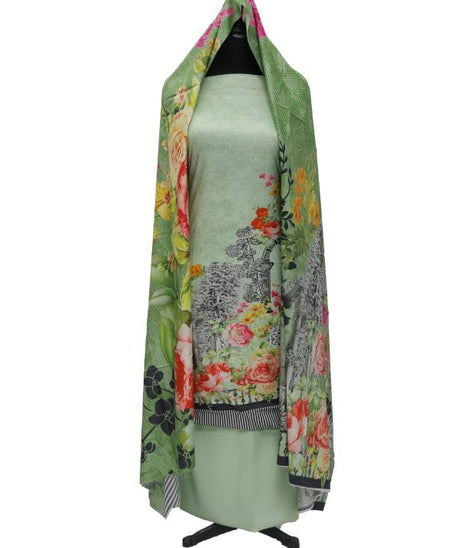 Printed Linen 3Pcs D#27-H