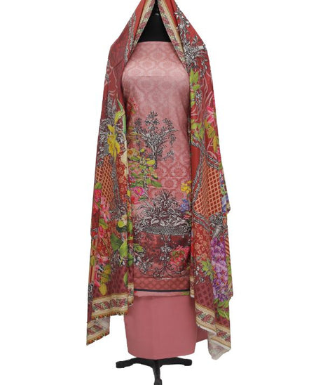 Printed Linen 3Pcs D#27-I