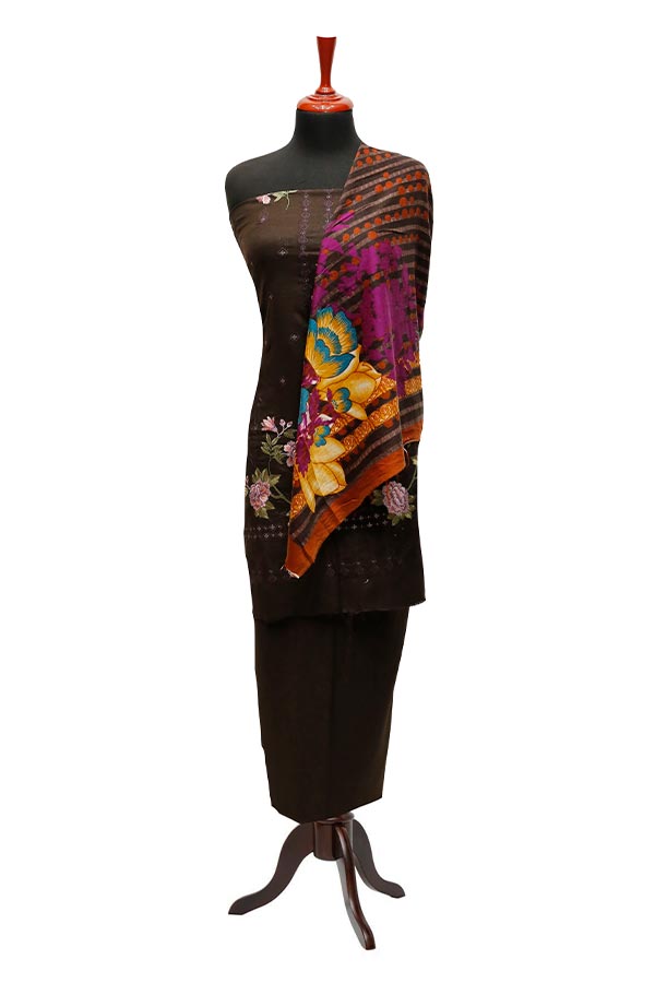Print Emb Leather Peach`22 D#7770 (CH Brown)