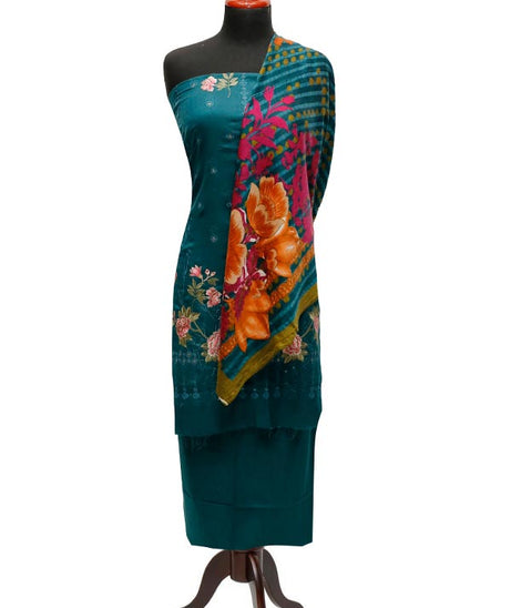 Print Emb Leather Peach`22 D#7770 (D Green)