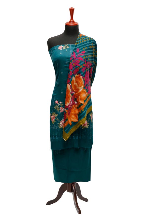 Print Emb Leather Peach`22 D#7770 (D Green)