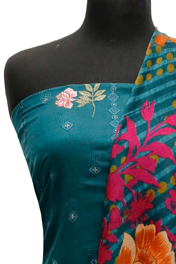 Print Emb Leather Peach`22 D#7770 (D Green)