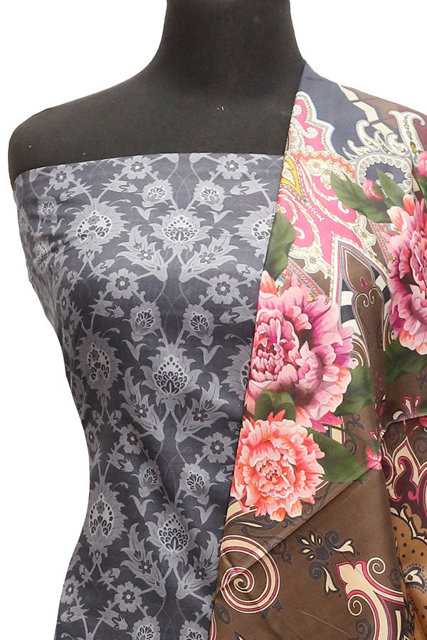 Print Lawn 3Pcs D#3-18