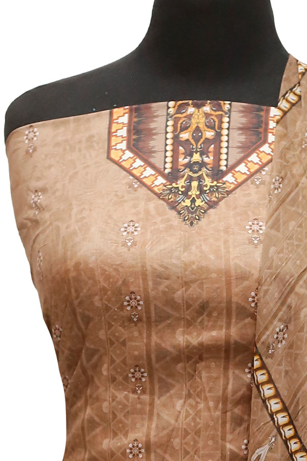 Print Lawn Chiffon Dupatta 3Pcs`22 D#4-01