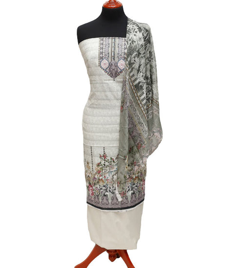 Print Lawn Chiffon Dupatta 3Pcs`22 D#4-11