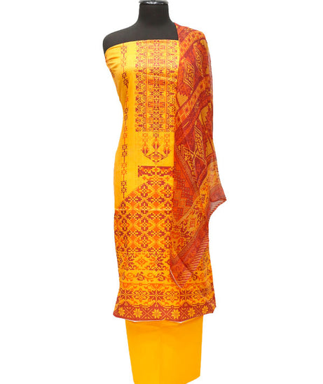 Print Lawn Chiffon Dupatta 3Pcs D#3-1