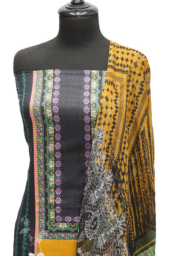 Print Lawn Chiffon Dupatta 3Pcs D#3-10