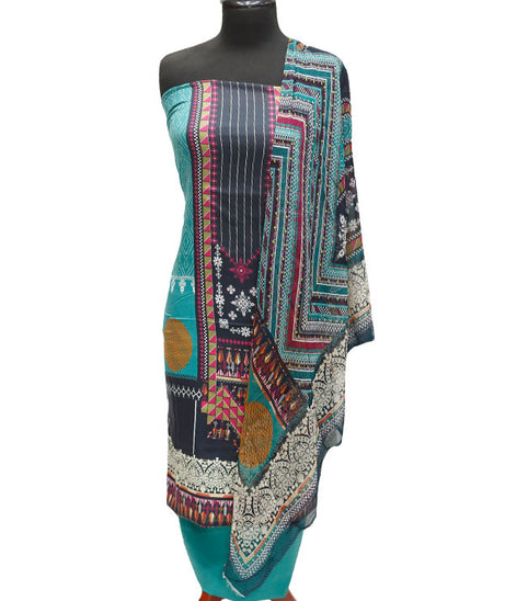 Print Lawn Chiffon Dupatta 3Pcs D#3-3