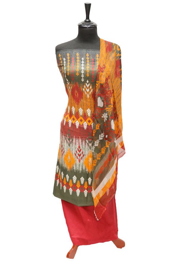 Print Lawn Chiffon Dupatta 3Pcs D#3-8