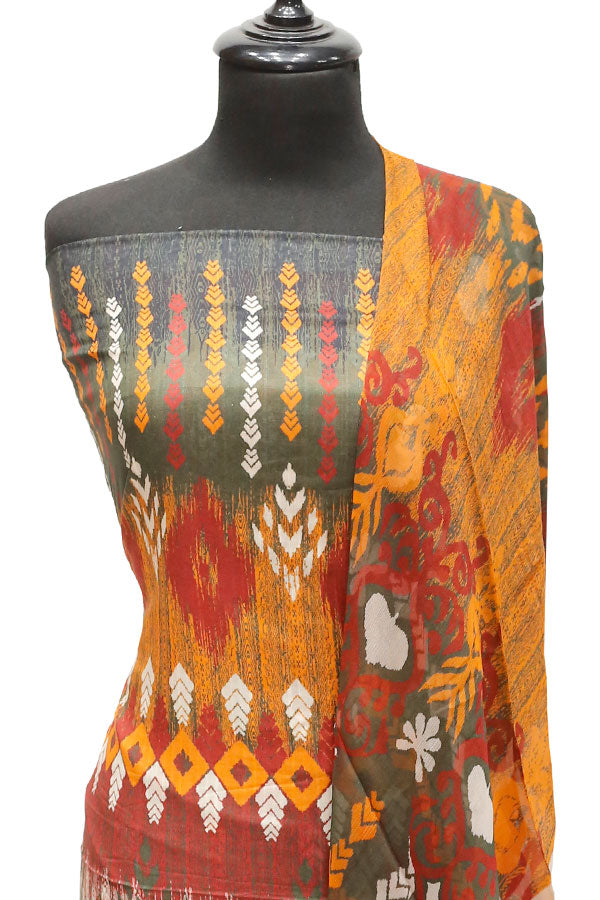 Print Lawn Chiffon Dupatta 3Pcs D#3-8