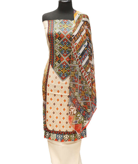 Print Lawn Chiffon Dupatta 3Pcs D#3-9