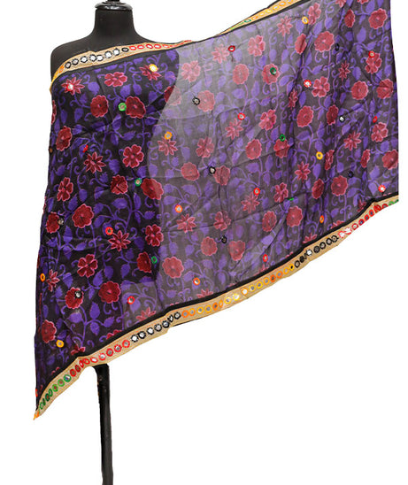 Print Silk Dupatta D#5-1
