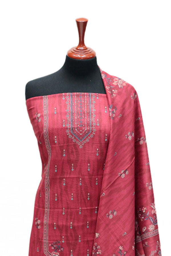 Puri Print Doria Lawn`25 D#6983 (Maroon)