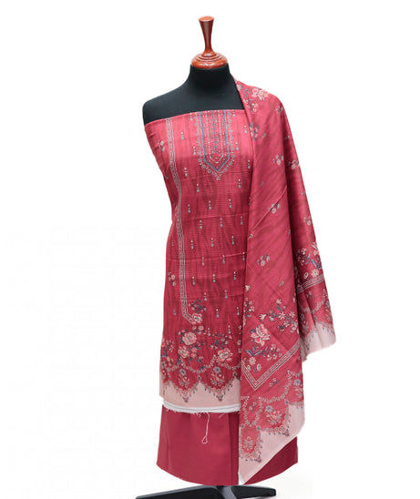 Puri Print Doria Lawn`25 D#6983 (Maroon)