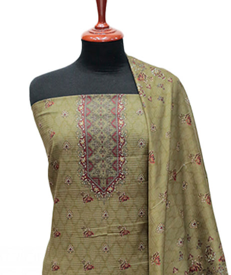 Puri Print Doria Lawn`25 D#6983 (Mehndi)