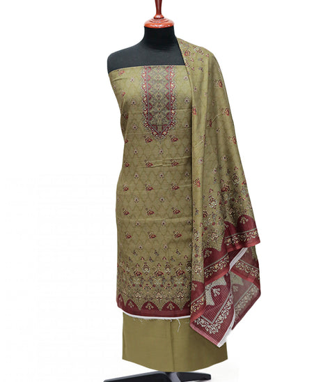 Puri Print Doria Lawn`25 D#6983 (Mehndi)