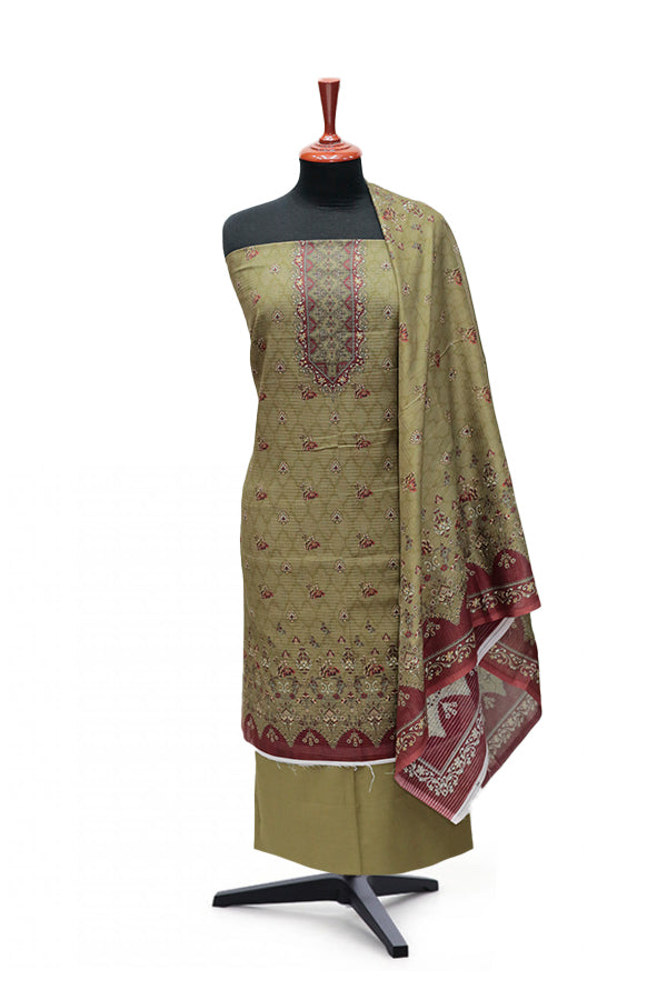 Puri Print Doria Lawn`25 D#6983 (Mehndi)